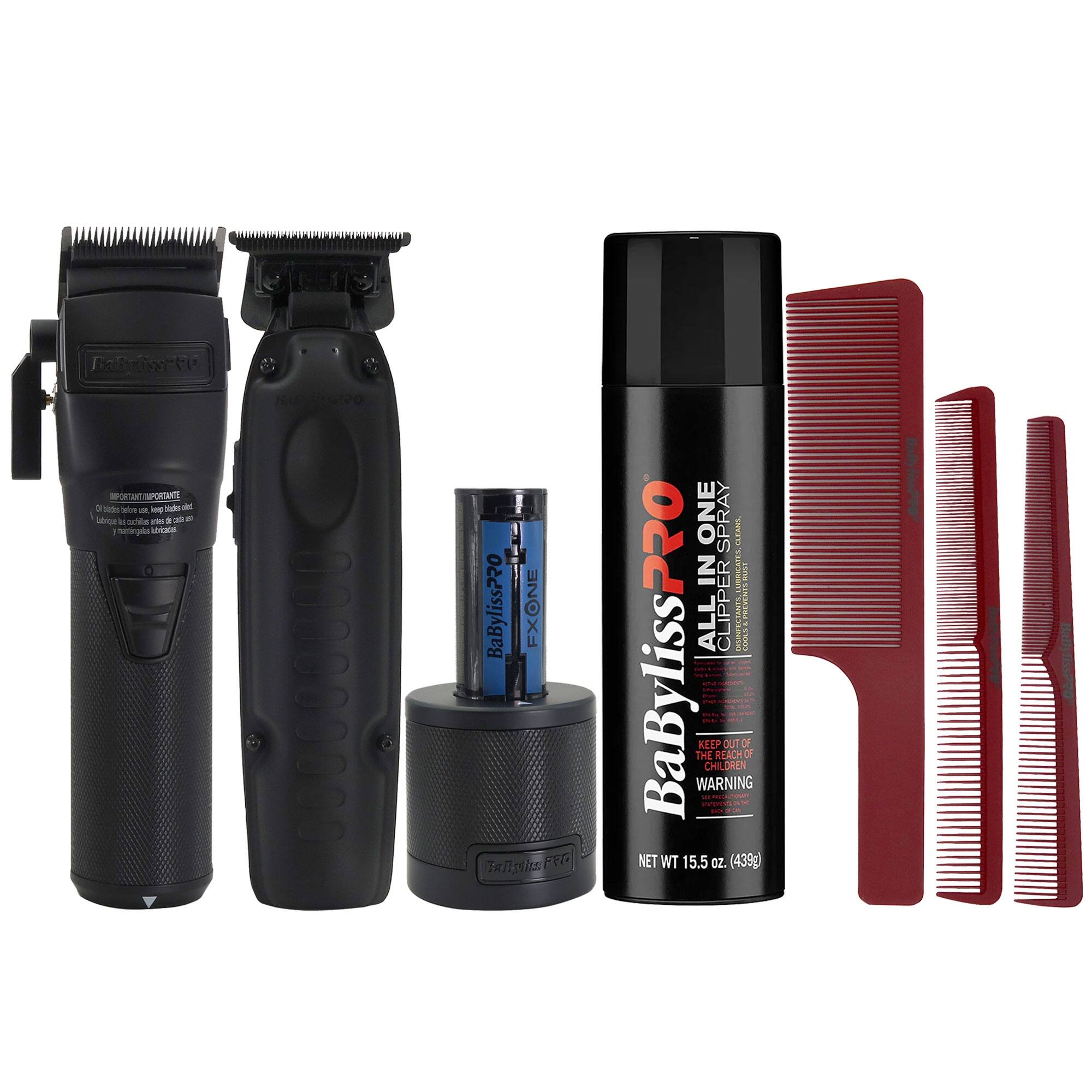 BaByliss Pro FXONE BLACKFX Interchangeable-Battery Clipper FX899MB